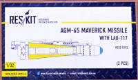 Reskit RS32-0192 AGM-65 Maverick missile with LAU-117 (2 pcs.) 1/32