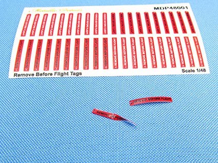 Metallic Details MDP48001 Remove before flight tags 3d-printed 1/48