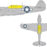 Eduard EX1134 Mask P-40N US national insignia (EDU) 1/48
