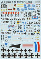 Print Scale 72421 Lockheed F-104 Starfighter (wet decals) 1/72