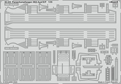 Eduard 36433 SET Panzerkampfwagen 38(t) Ausf.E/F (TAM)