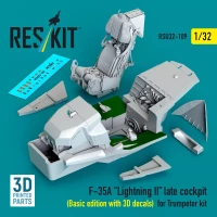 Reskit U32109 F-35A 'Lightning II' late cockpit (Basic ed.) 1/32