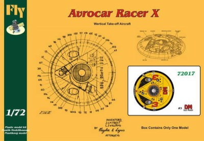 Fly model 72017 Avrocar Racer X DM 1:72 1/72