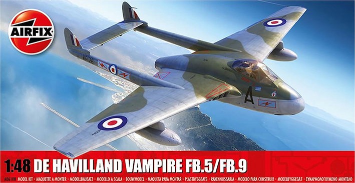 Airfix 06108 De Havilland Vampire Fb.5/Fb.9 1/48