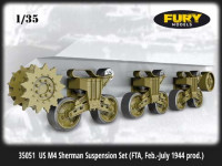 Fury Models 35050 Ходовая часть M4 VVSS (подходит для модели Звезды) 1/35