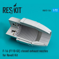 Reskit RSU72-0124 F-16 (F110-GE) closed exhaust nozzles for Revell Kit 1/72