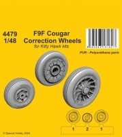 CMK 4479 F9F Cougar Correction Wheels (KITTYH) 1/48