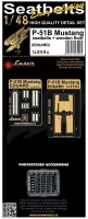 HGW 148594 Seatbelts P-51B Mustang (laser) 1/48