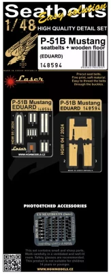 HGW 148594 Seatbelts P-51B Mustang (laser) 1/48