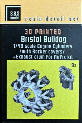 Sbs Model 48092 Bristol Bulldog Eng.cylinders w/ Rocket cov. 1/48