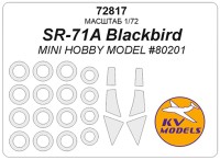 KV Models 72817 SR-71A Blackbird (Mini Hobby Model #80201) + маски на диски и колеса Mini Hobby Model US 1/72