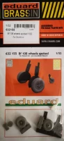 Eduard 632155 BRASSIN Bf 108 wheels spoked (EDU) 1/32