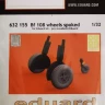 Eduard 632155 BRASSIN Bf 108 wheels spoked (EDU) 1/32