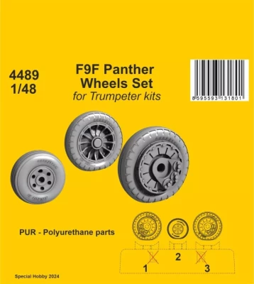 CMK 4489 F9F Panther Wheels Set (TRUMP) 1/48