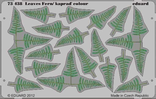 Eduard 73438 1/72 Фототравление для Leaves Fern / kaprad colour