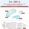 Peewit M144054 Canopy mask Focke-Wulf Fw 189A (VALOM) 1/144