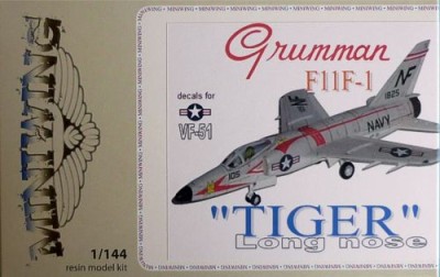 Miniwing MINI066 Grumman F-11F-1 Tiger long nose / VF-51 1/144