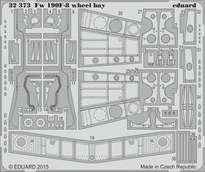 Eduard 32373 Fw 190F-8 wheel bay 1/32