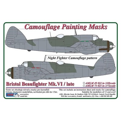 AML AMLM49022 Маска камуфляж Br.Beaufighter Mk.VI late 1/48