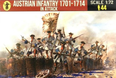 Strelets STR26172 Austrian Infantry in Attack (year of Spanish Succession) 1/72