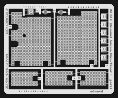 Eduard 35611 Hummel Ammo. Box/Floor 1 DRA
