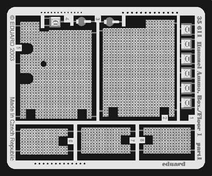 Eduard 35611 Hummel Ammo. Box/Floor 1 DRA
