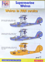 HM Decals HMD-72134 1/72 Decals Superm. Walrus Mk.I FAA Service Pt.7