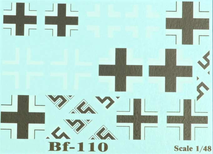 Print scale 48-102 Bf-110 Nightfighter&Interceptor Pt.1 (decals) 1/48