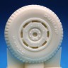 Barracuda Studios BCR32125 Hawker Tempest Mk.VI 32' 4-Slot Main-wheels - Staggered Block Tread 1/32