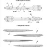 Foxbot Decals FBOT72050 Soviet Missile R-73 (AA-11 Archer) & 7/8 points of Digital Sukhoi Su-27 Stencils 1/72