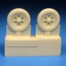 Barracuda Studios BCR72438 Messerschmitt Bf-109E/F Mainwheels with Ribbed Tires 1/72