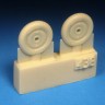 Barracuda Studios BCR72438 Messerschmitt Bf-109E/F Mainwheels with Ribbed Tires 1/72