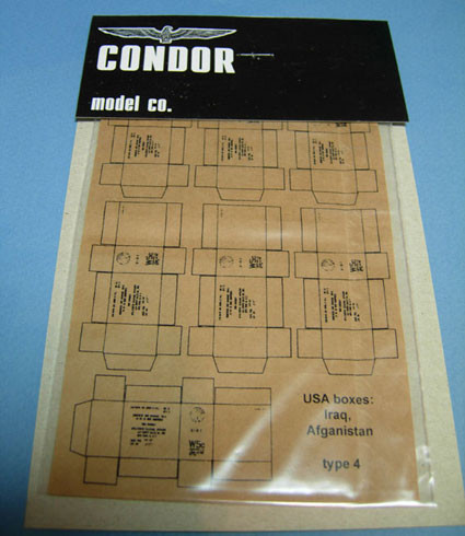 Condor А-004	Картонные коробки США: Ирак, Афганистан, тип 4, 7 шт