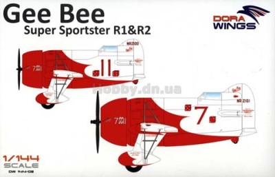 Dora Wings 144002 Гоночные самолеты Gee Bee R1/R2 Super Sportster 2 шт. 1/144