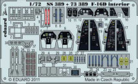 Eduard SS389 F-16D interior S.A.