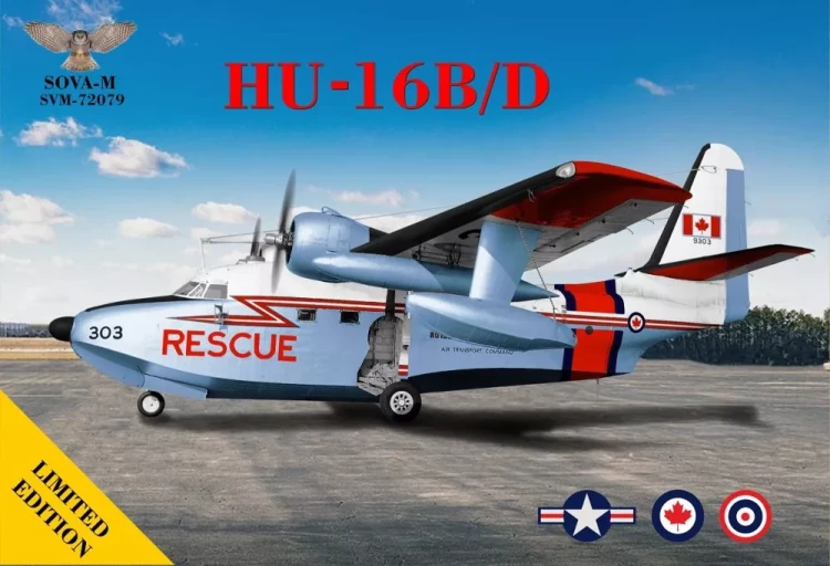 Sova Model 72079 HU-16B/D Albatross (US Navy,Thailand,Canada) 1/72