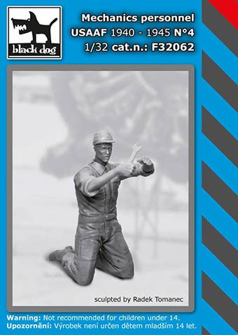 Black Dog F32062 Mechanics personnel USAAF 1940-45 No.4 1/32