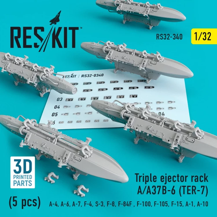 Reskit 32340 Triple Ejector Rack A/A37B-6 (TER-7) (5 pcs.) 1/32