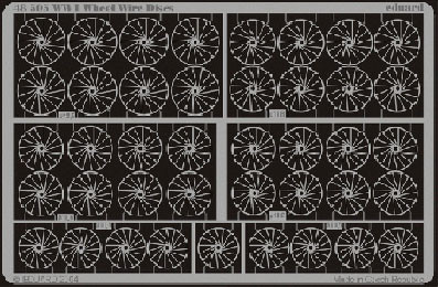 Eduard 48505 WWI Wheel Wire Discs фототравление