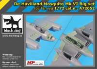 BlackDog A72052 De Havilland Mosquito Mk VI Big set (TAM) 1/72