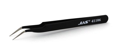 Jas 41106 Пинцет изогнутый 30°, 120 мм