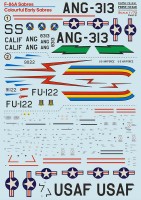 Print Scale 72531 North-American F-86A Sabres. Colourful Early Sabres. Part-2 1/72