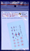 4+ Publications DMK-14490 1/144 Decals N. & S. Korean AF insignia (2 sets)