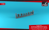 Armory ARAW14405 Armstrong-Whitworth Argosy wheels with weighted tires/tyres, early version 1/144
