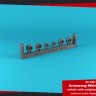 Armory ARAW14405 Armstrong-Whitworth Argosy wheels with weighted tires/tyres, early version 1/144