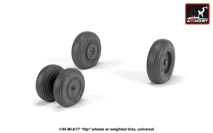 Armory ARAW48038 Mil Mi-8/17 Hip wheels 1/48