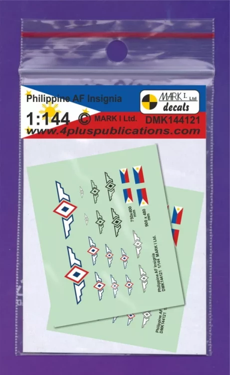 4+ Publications DMK144121 Decals Philippine AF Insignia (2 sets) 1/144