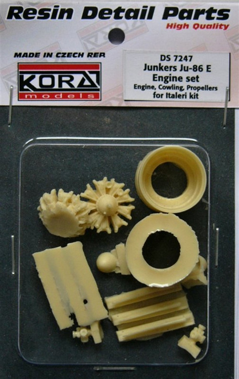 Kora Model DS7247 Junkers Ju-86E - Engine Set (ITAL) 1/72