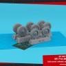 Armory ARAW72360 Lockheed SR-71A Blackbird late type wheels with weighted tires 1/72