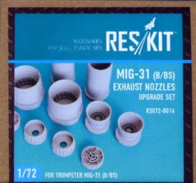 Reskit RSU72-0016 MiG-31 B/BS exhaust nozzles (TRUMP) 1/72